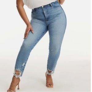Good American Cropped Skinny Jeans